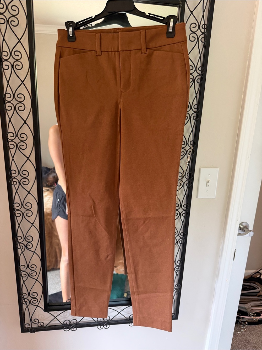 Women’s Brown Slim Dress Pants